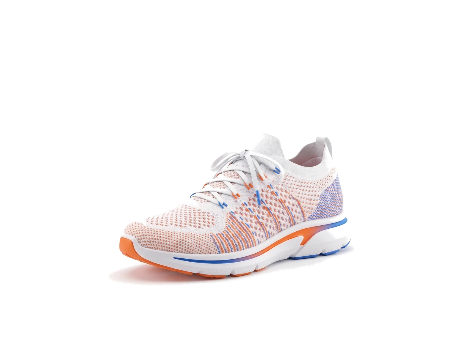 A running shoe that comes apart into its parts as you scroll